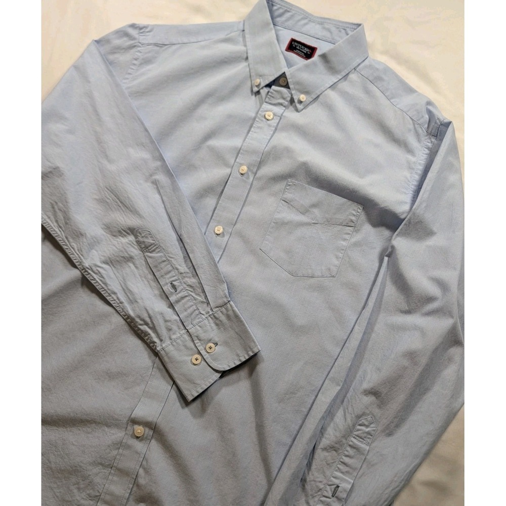 UNTUCKit Button Down Mens XXL‎ Blue Alvaro Relaxed Fit Cotton Long Sleeve Shirt